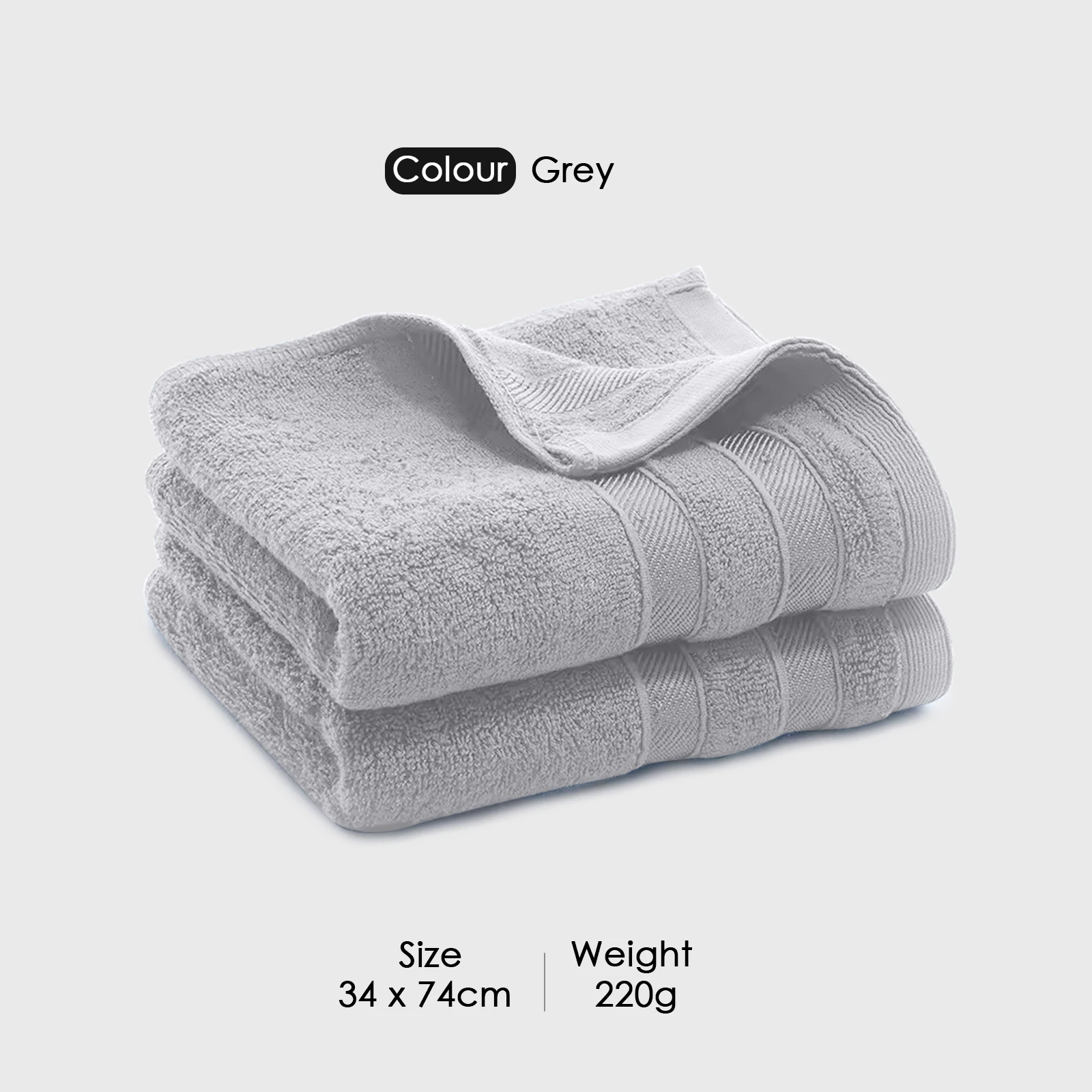 HOUSSE Haaven Luxury Bamboo Zero-Twist Hand Towels – 34×74 cm, 600 GSM, Ultra-Soft, Eco-Friendly & Highly Absorbent – Organic Bamboo Hotel & Spa Hand Towel Set