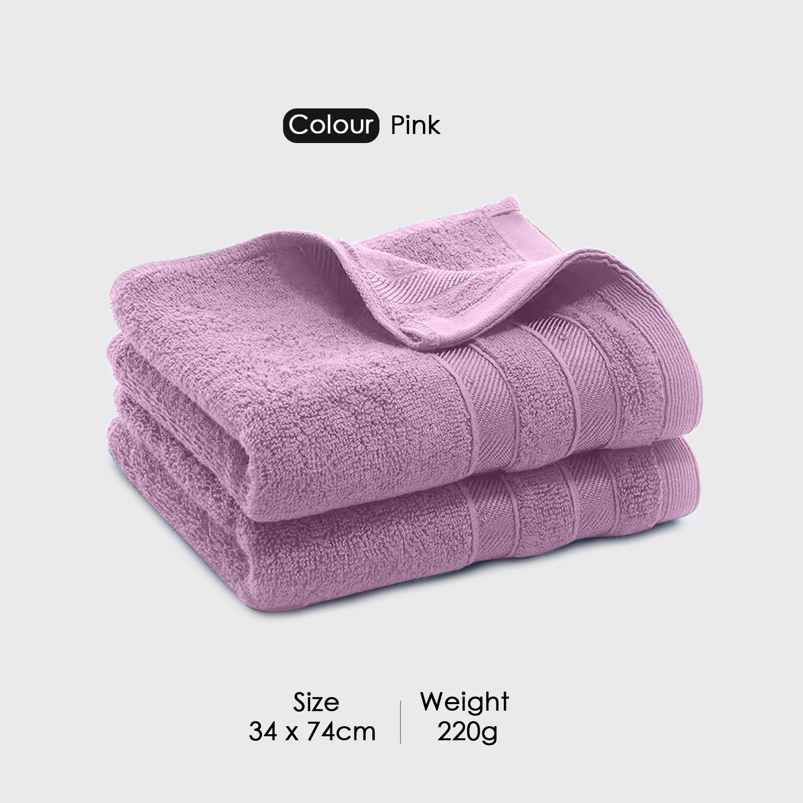 HOUSSE Haaven Luxury Bamboo Zero-Twist Hand Towels – 34×74 cm, 600 GSM, Ultra-Soft, Eco-Friendly & Highly Absorbent – Organic Bamboo Hotel & Spa Hand Towel Set