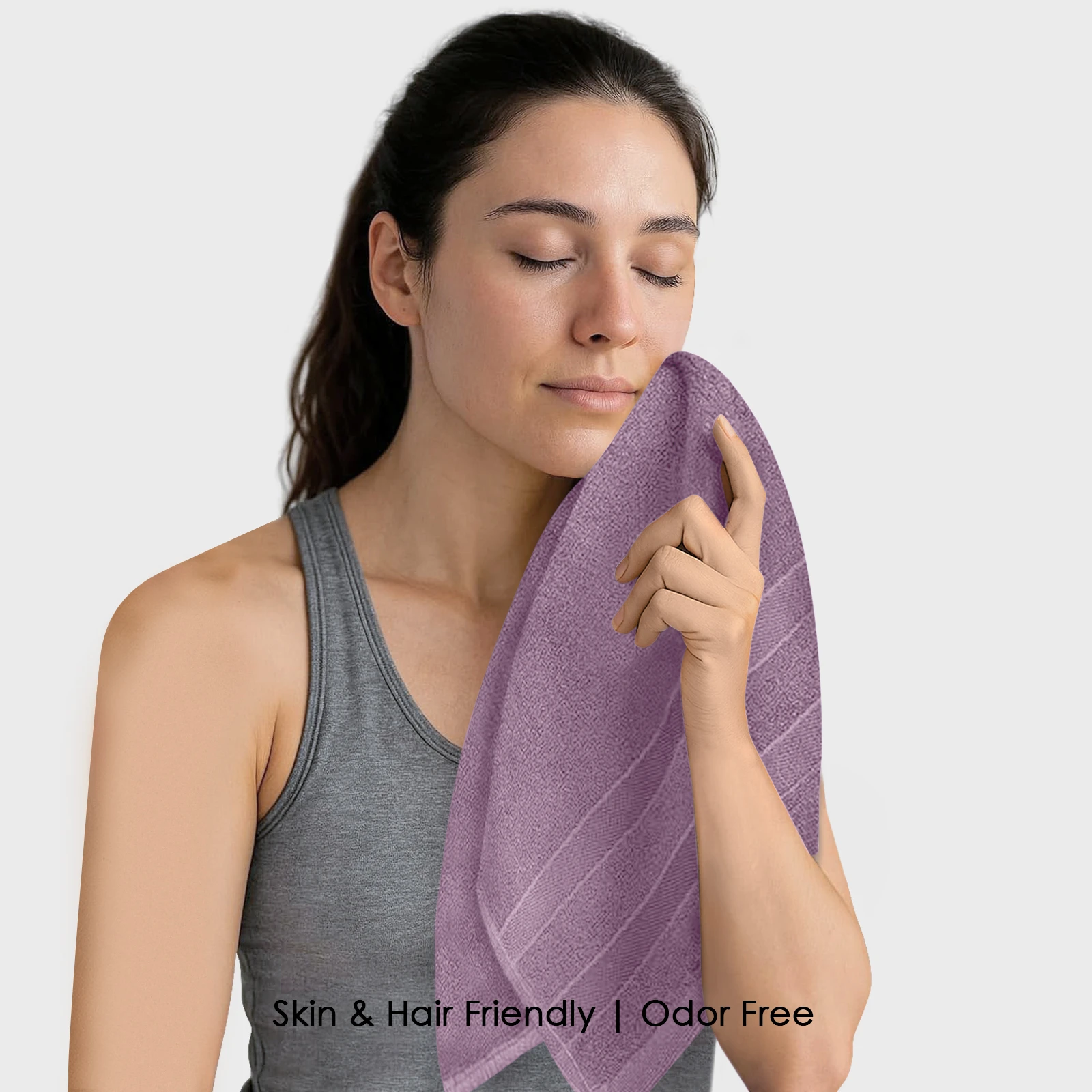 HOUSSE Haaven Luxury Bamboo Zero-Twist Hand Towels – 34×74 cm, 600 GSM, Ultra-Soft, Eco-Friendly & Highly Absorbent – Organic Bamboo Hotel & Spa Hand Towel Set