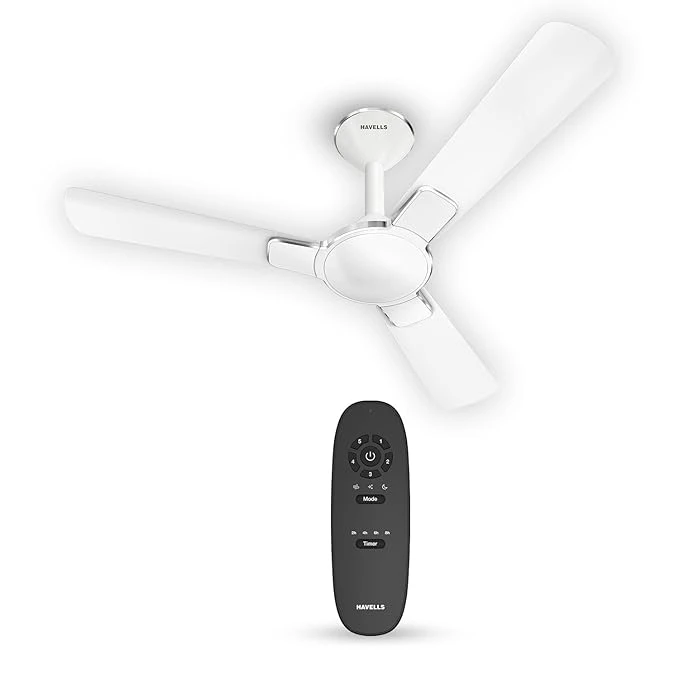 Havells 1200mm Enticer BLDC Prime Ceiling Fan| Compatible with Regulator & Remote| Upto 55% Energy Saving| High Air Deliver.