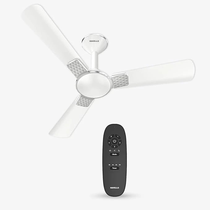 Havells 1200mm Enticer BLDC Prime Ceiling Fan| Compatible with Regulator & Remote| Upto 55% Energy Saving| High Air Deliver.