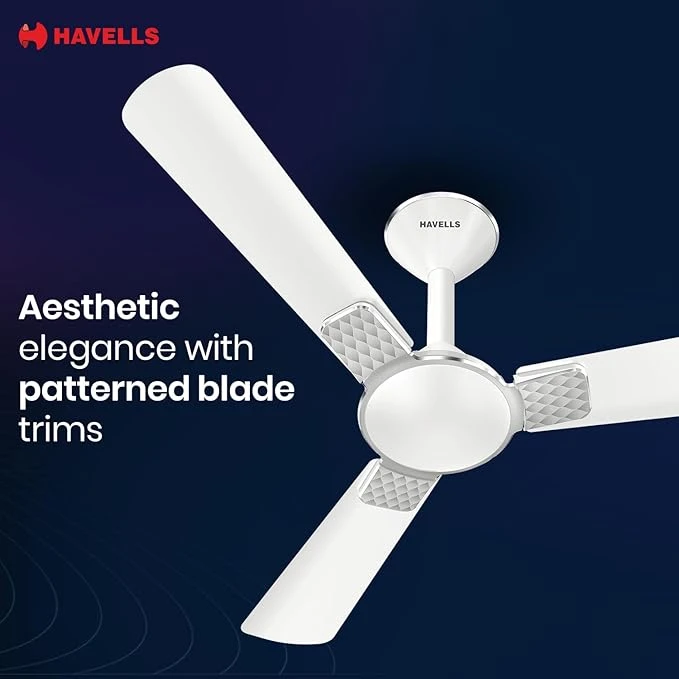 Havells 1200mm Enticer BLDC Prime Ceiling Fan| Compatible with Regulator & Remote| Upto 55% Energy Saving| High Air Deliver.