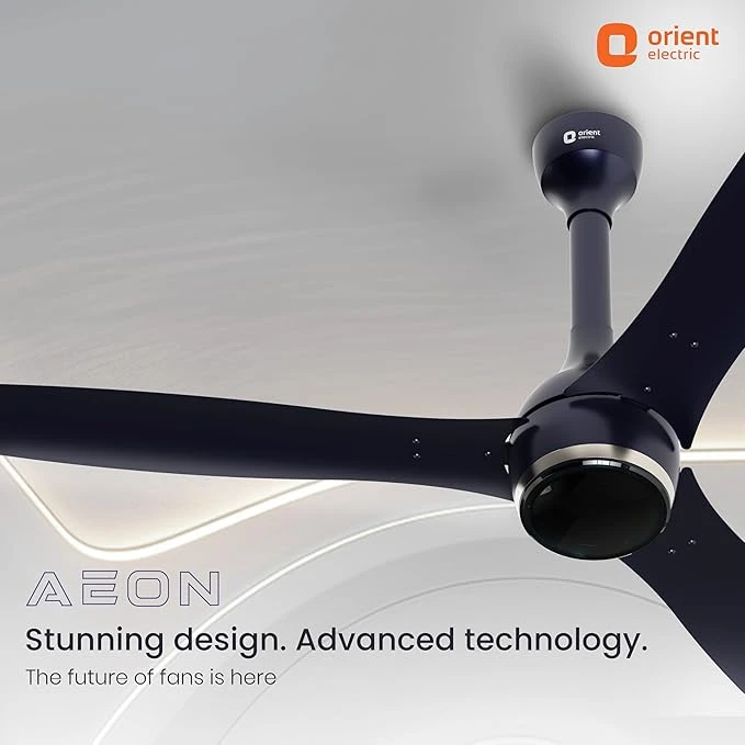 Orient Electric Newly Launched 1200 mm Aeon BLDC PRO, BEE 5-star rated, Anti-Dust Designer Ceiling fan with Remote Boost mode for High Air Delivery