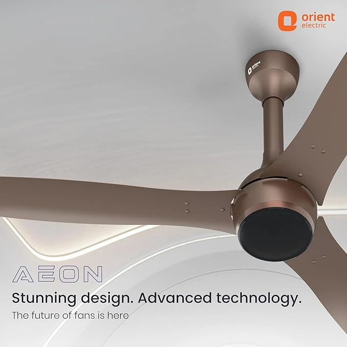 Orient Electric Newly Launched 1200 mm Aeon BLDC PRO, BEE 5-star rated, Anti-Dust Designer Ceiling fan with Remote Boost mode for High Air Delivery