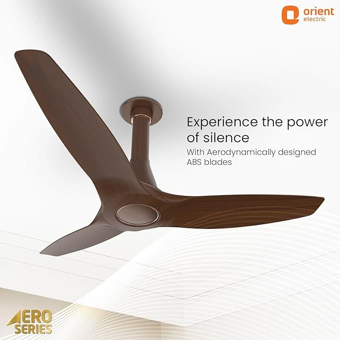 Orient Electric Newly Launched Aeroquiet Neu 1230mm Ceiling Fan for Home | 53 Watts |Energy Efficient Fan | Rust-proof ABS blade