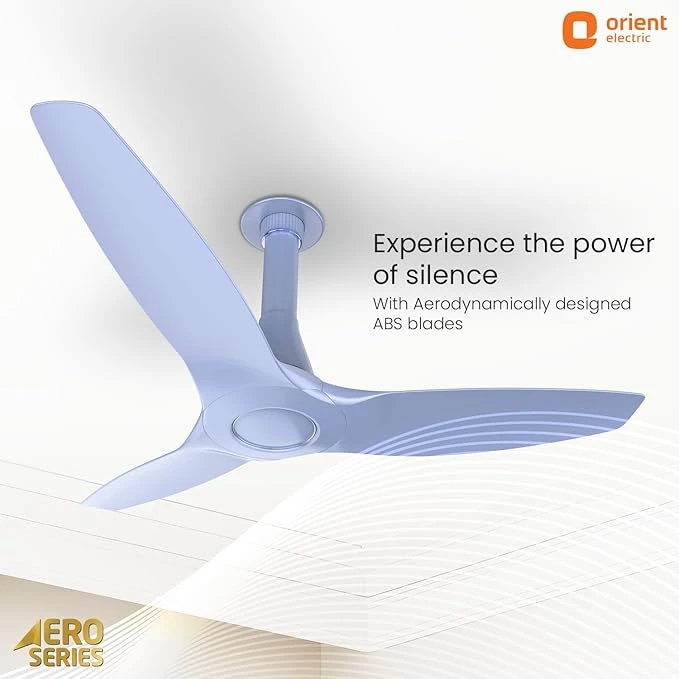 Orient Electric Newly Launched Aeroquiet Neu 1230mm Ceiling Fan for Home | 53 Watts |Energy Efficient Fan | Rust-proof ABS blade