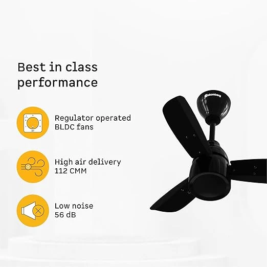 Atomberg Renesa Prime 600mm, 900mm, 1200mm BLDC Ceiling Fan | Compatible with Step Regulator | BEE 5 star | Advance Air+ Technology | Low Noise | Sleek Design | Power Saving