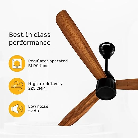 Atomberg Renesa Prime 600mm, 900mm, 1200mm BLDC Ceiling Fan | Compatible with Step Regulator | BEE 5 star | Advance Air+ Technology | Low Noise | Sleek Design | Power Saving