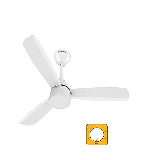 Atomberg Renesa Prime 600mm, 900mm, 1200mm BLDC Ceiling Fan | Compatible with Step Regulator | BEE 5 star | Advance Air+ Technology | Low Noise | Sleek Design | Power Saving