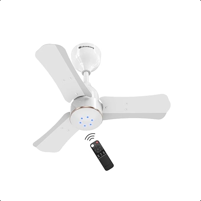 Atomberg Renesa Halo Smart 600mm BLDC Ceiling Fan with IoT & Remote | 5 star | High Air Delivery | Low noise operation | LED Speed Indicator | Sleek Design