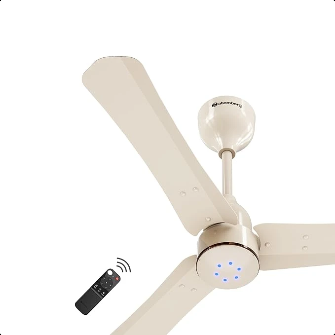 Atomberg Renesa Halo Smart 900mm BLDC Ceiling Fan with IoT & Remote | 5 star | High Air Delivery | Low noise operation | LED Speed Indicator | Sleek Design