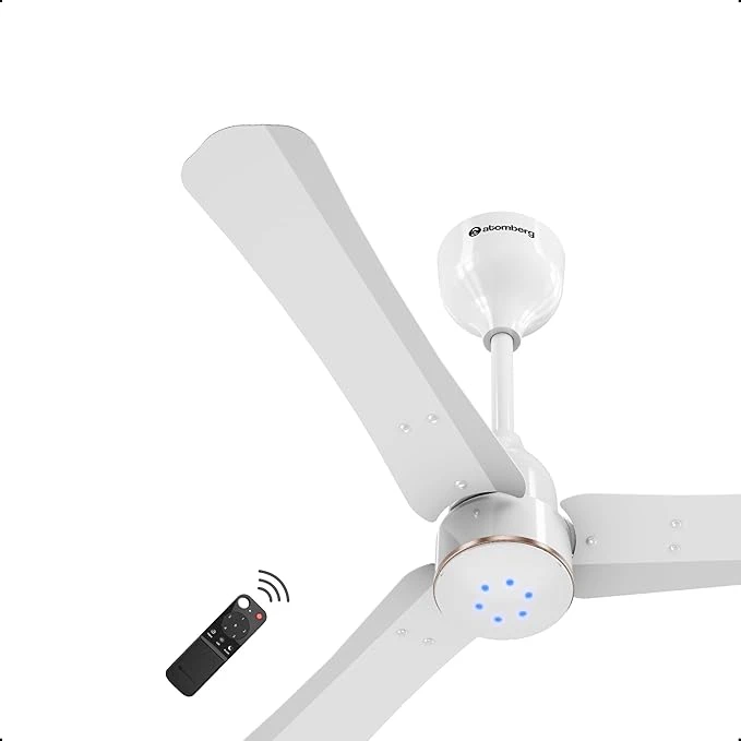 Atomberg Renesa Halo Smart 900mm BLDC Ceiling Fan with IoT & Remote | 5 star | High Air Delivery | Low noise operation | LED Speed Indicator | Sleek Design
