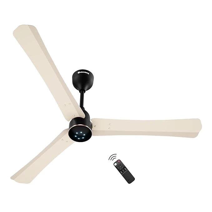 Atomberg Renesa Halo Smart Alexa Enabled 1200mm BLDC Ceiling Fan with Remote | BEE 5 star | High Air Delivery | Low noise | LED Speed Indicator | Sleek Design