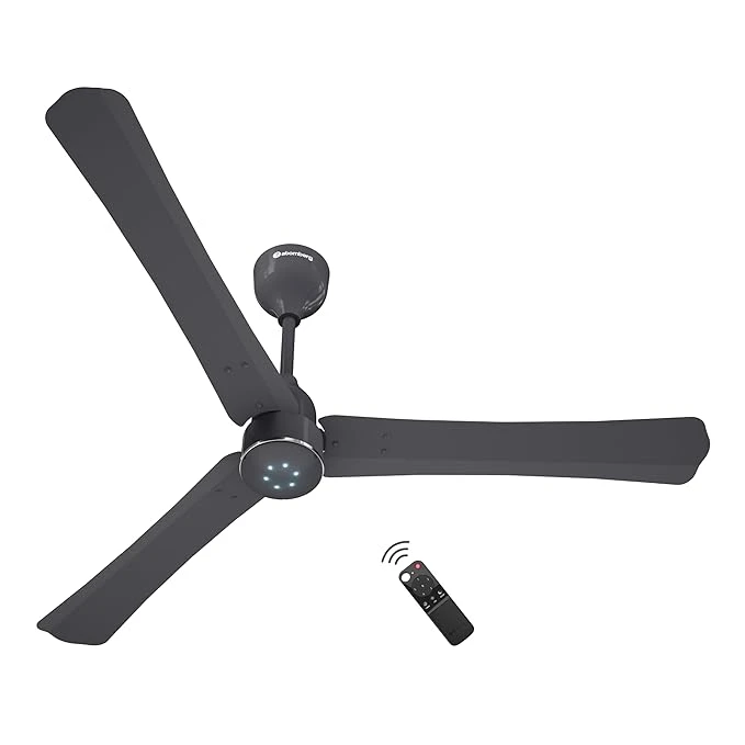 Atomberg Renesa Halo Smart Alexa Enabled 1200mm BLDC Ceiling Fan with Remote | BEE 5 star | High Air Delivery | Low noise | LED Speed Indicator | Sleek Design