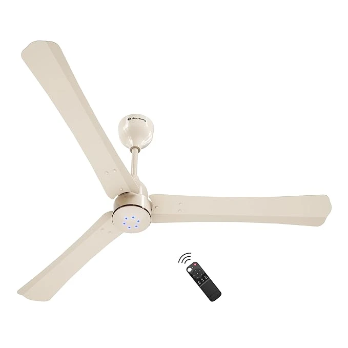 Atomberg Renesa Halo Smart Alexa Enabled 1200mm BLDC Ceiling Fan with Remote | BEE 5 star | High Air Delivery | Low noise | LED Speed Indicator | Sleek Design