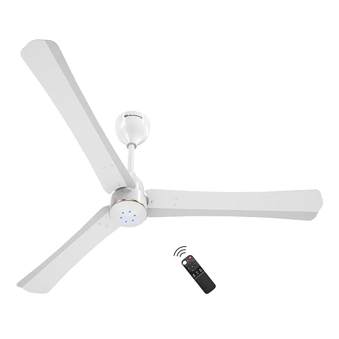 Atomberg Renesa Halo Smart Alexa Enabled 1200mm BLDC Ceiling Fan with Remote | BEE 5 star | High Air Delivery | Low noise | LED Speed Indicator | Sleek Design