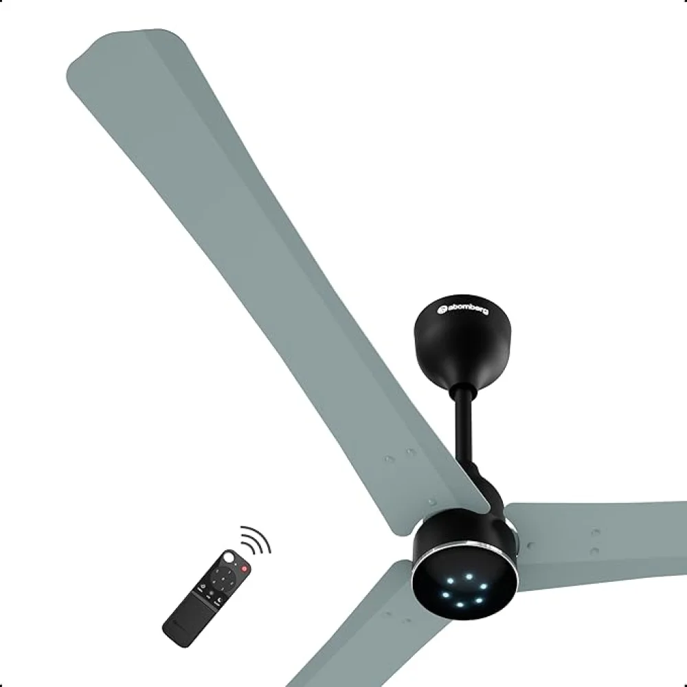 Atomberg Renesa Halo Smart 1400mm BLDC Ceiling Fan with IoT & Remote | BEE 5 star | High Air Delivery | Low noise operation | LED Speed Indicator | Sleek Design