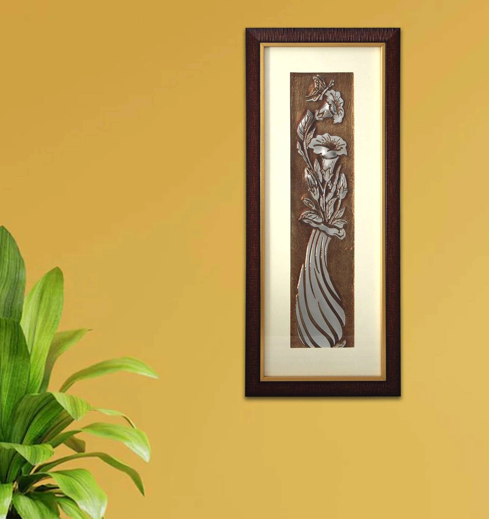 Floral Fantasy Ancient Egyptian Foil Art, A Bouquet of Flowers Embossed Foil