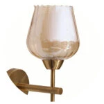 Your Walls with the Stylish and Decorative Lotus Shaped Glass Wall Light