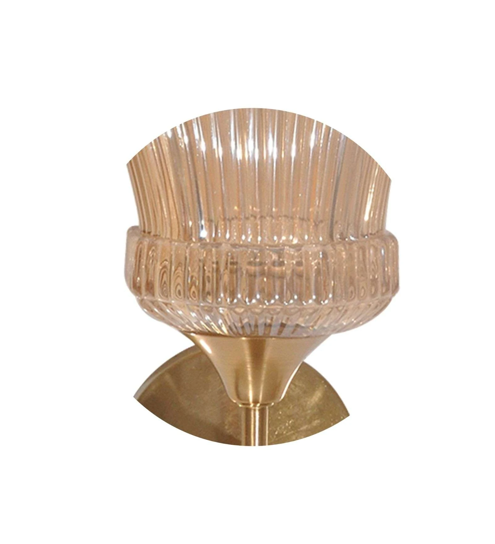 Victorian Wall Shade Amber Glass Wall Light