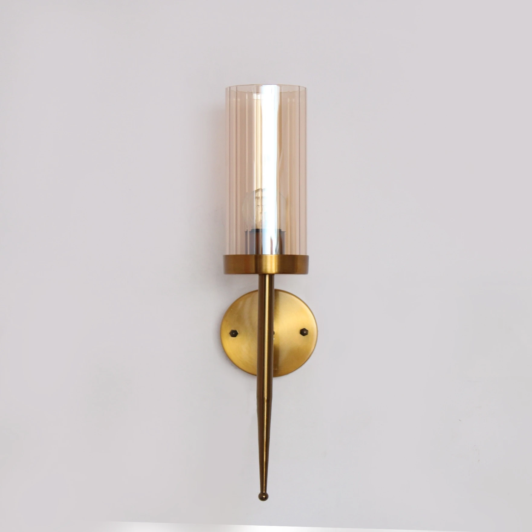 Imperial White Tumbler Wall Sconce Light