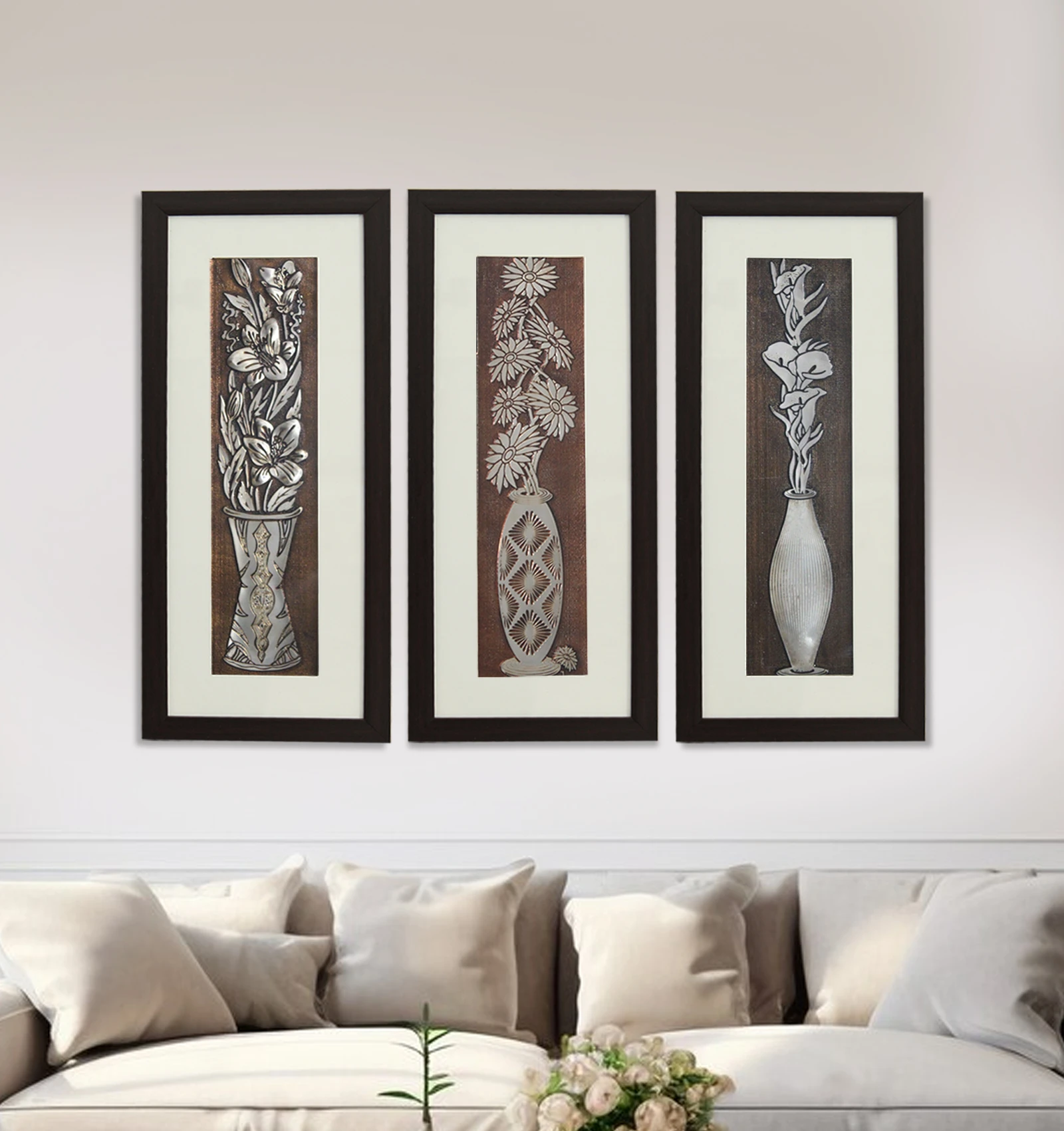 Georgia Flower Wall Painting Set Of 3