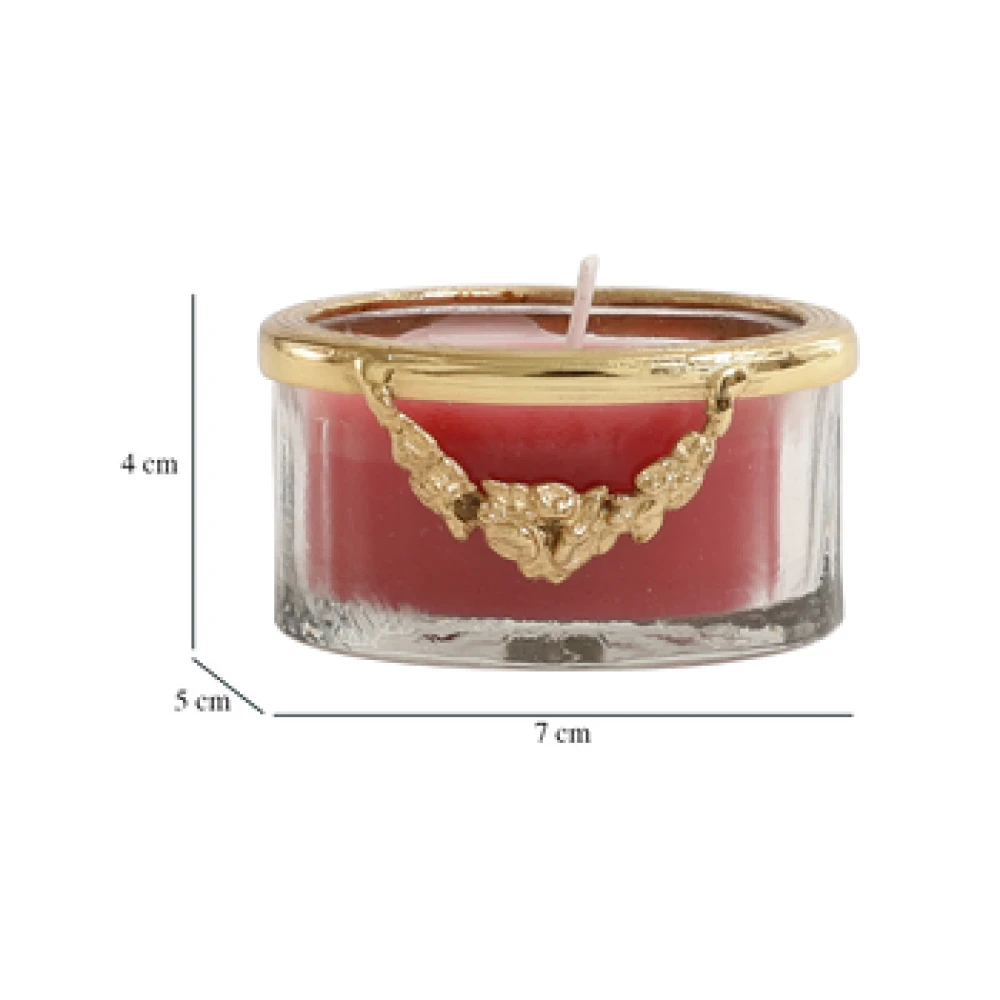 snowy whisper white scented candle jar with Golden Ring