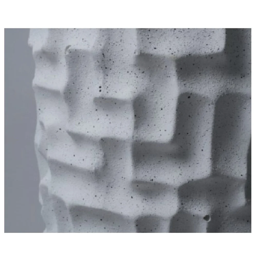 Elfloren White Textured Polyresin Floor Vase | 25 Inch Handmade Decorative Flower Vase for Indoor & Outdoor Decor
