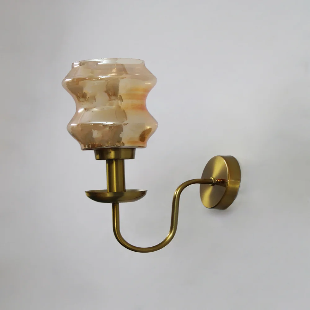 Amber Damru Glass Wall Sconce | SKE-140065_ADGWS