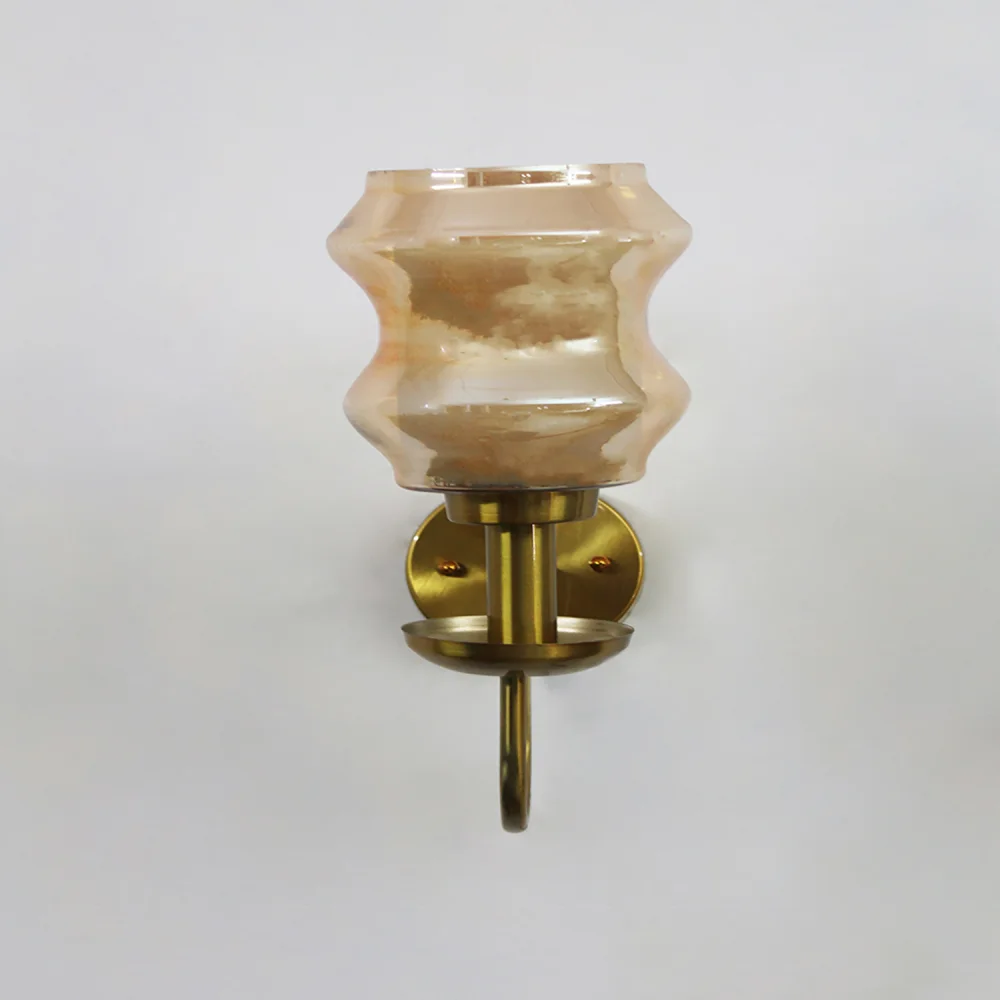 Amber Damru Glass Wall Sconce | SKE-140065_ADGWS