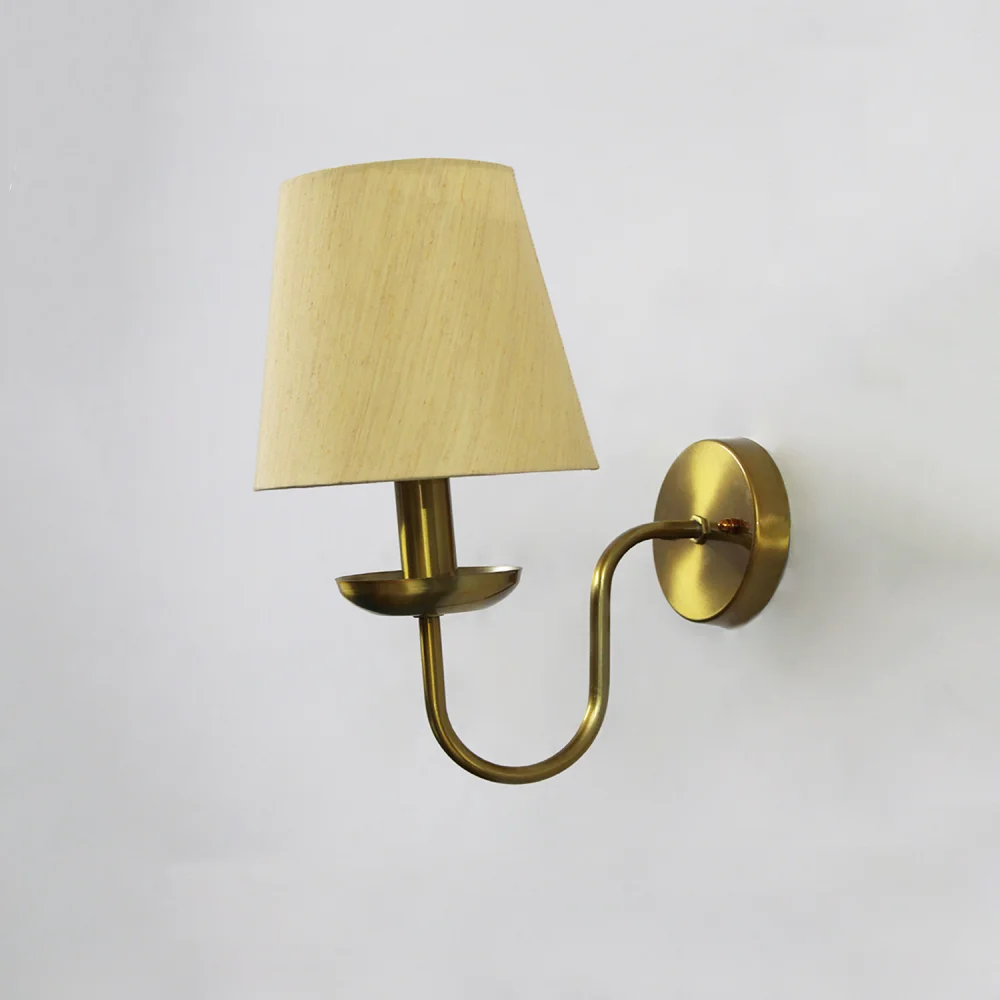 Beige Fabric Shade Wall Lamp |  SKE-140065_BFSWL