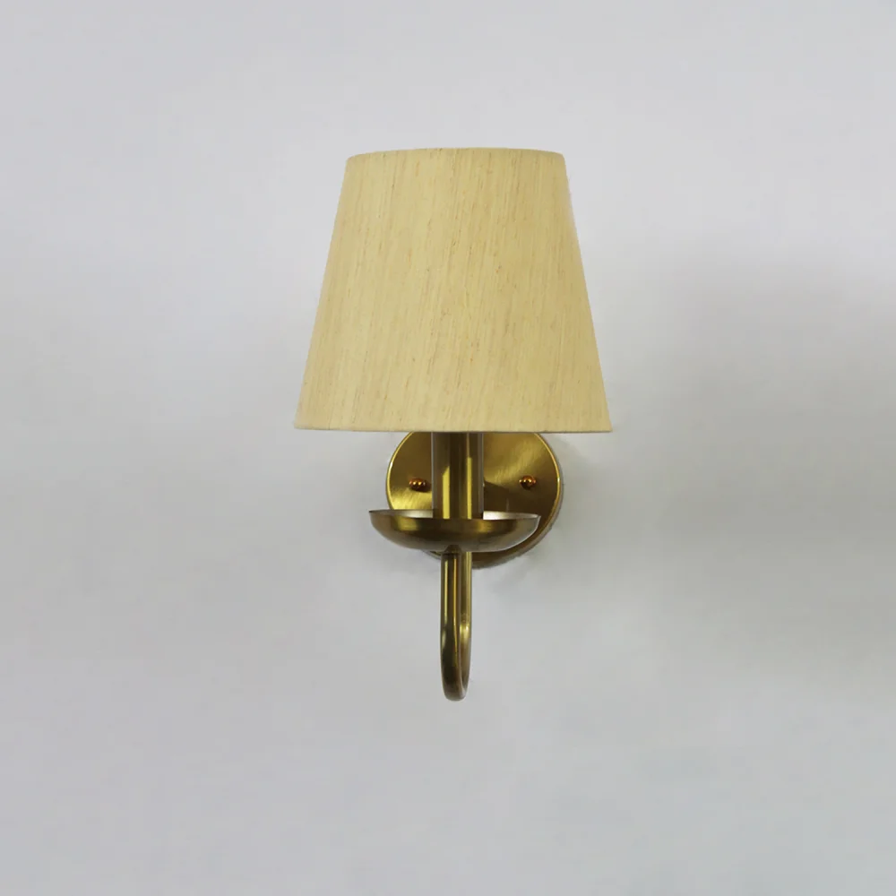 Beige Fabric Shade Wall Lamp |  SKE-140065_BFSWL