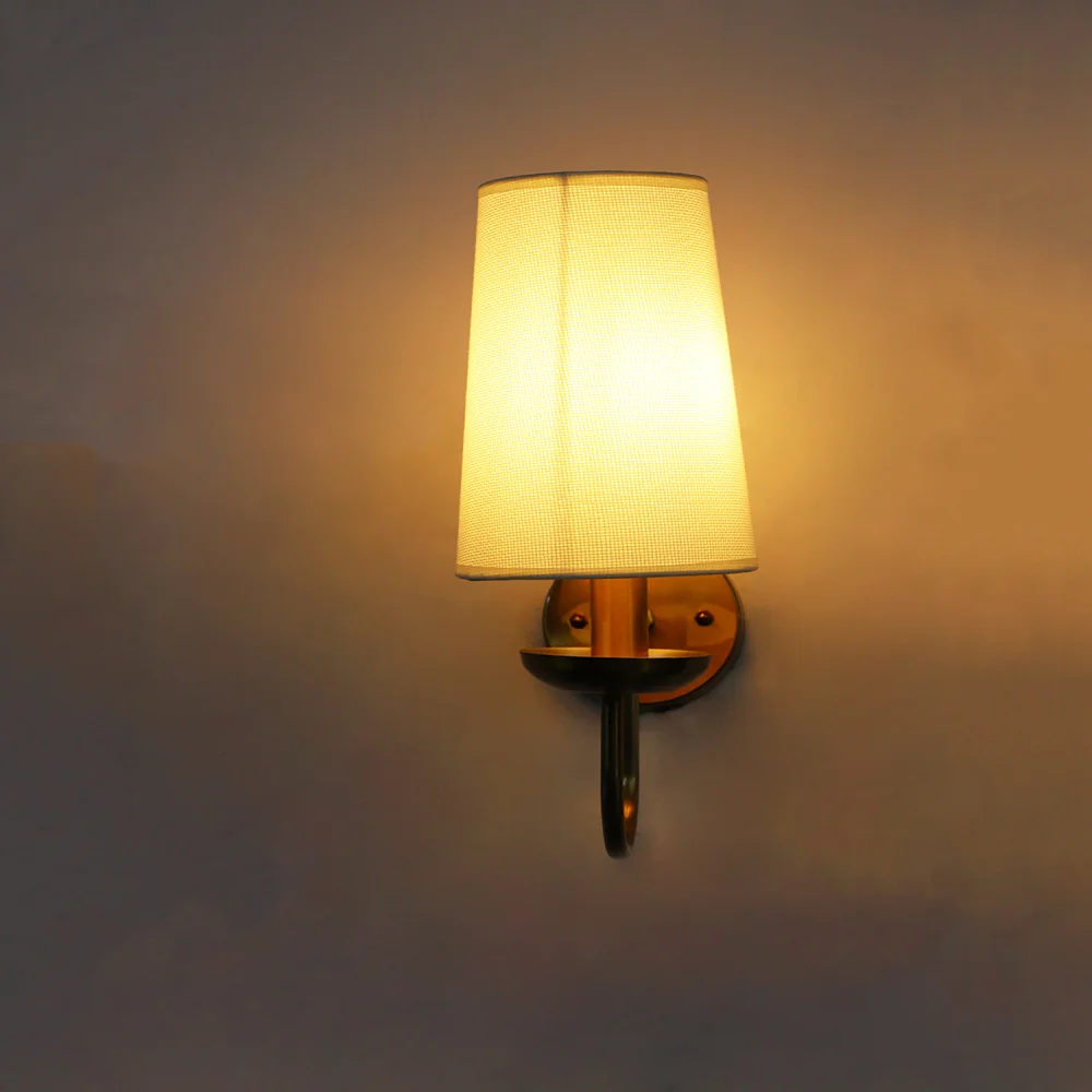 White Fabric Shade Wall Lamp | SKE-140065_WFSWL