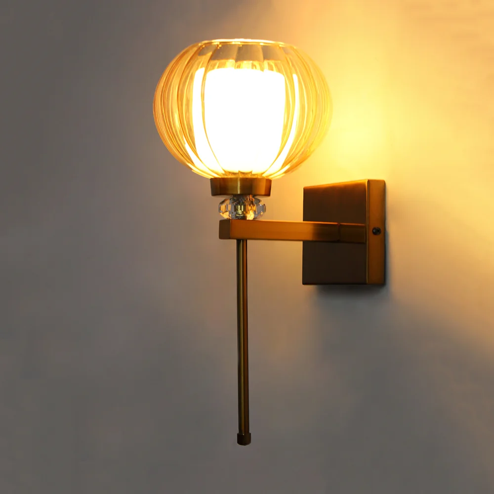 Decorative Amber Kharbuja Wall Sconce | SKE-140066_DAKWS