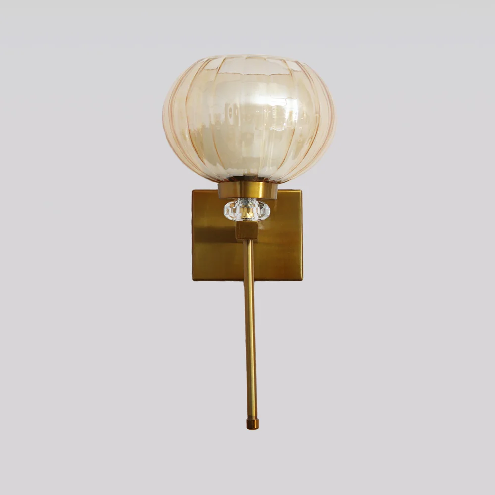 Decorative Amber Kharbuja Wall Sconce | SKE-140066_DAKWS
