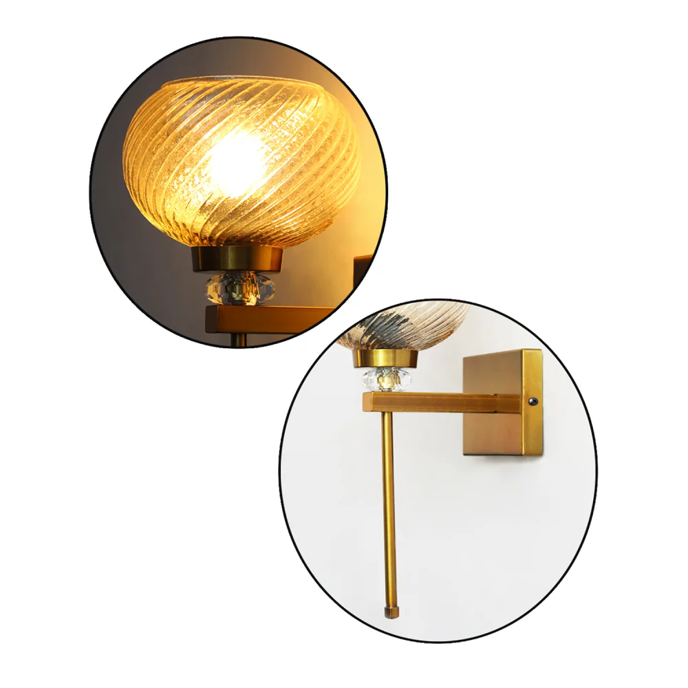 Doom MF Amber Glass Crystal Wall light | SKE-140066_DMFGCWL