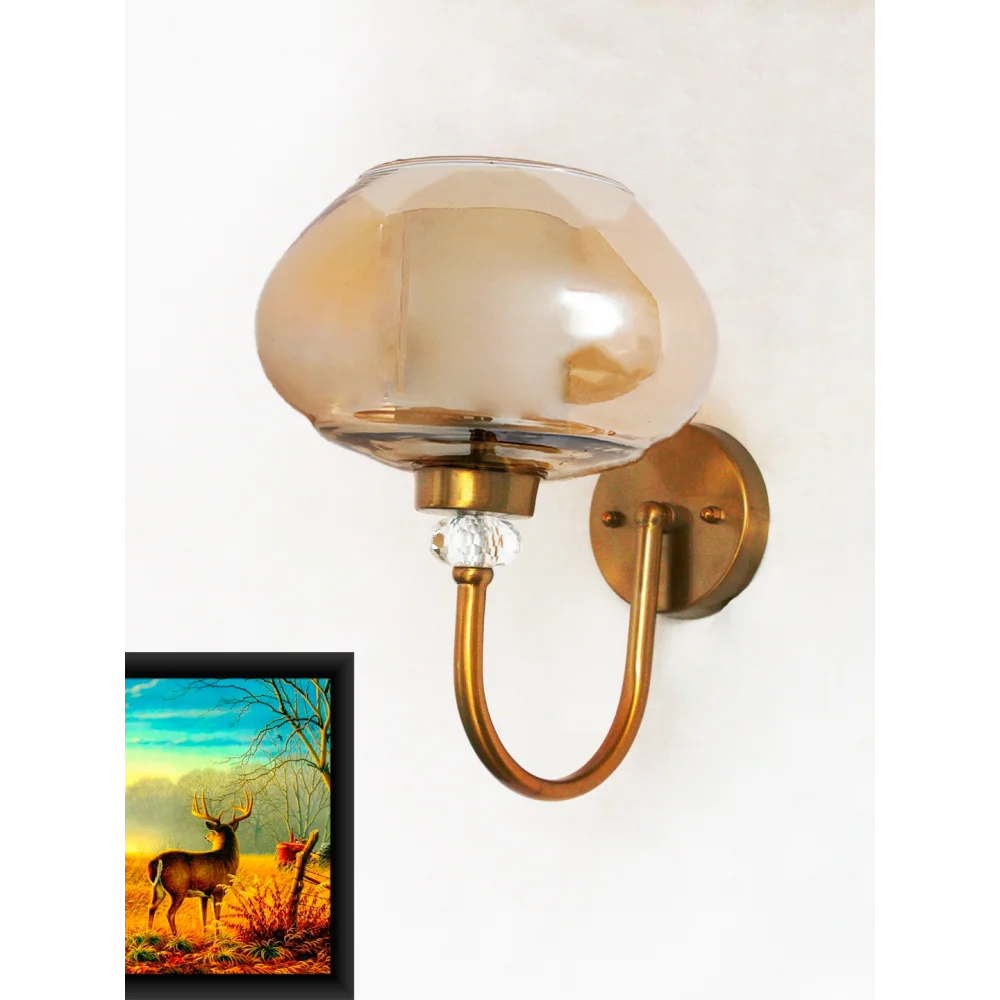 Big Kachori Glass Designer Globe Wall Lamp | SKE-140043_BKGWL