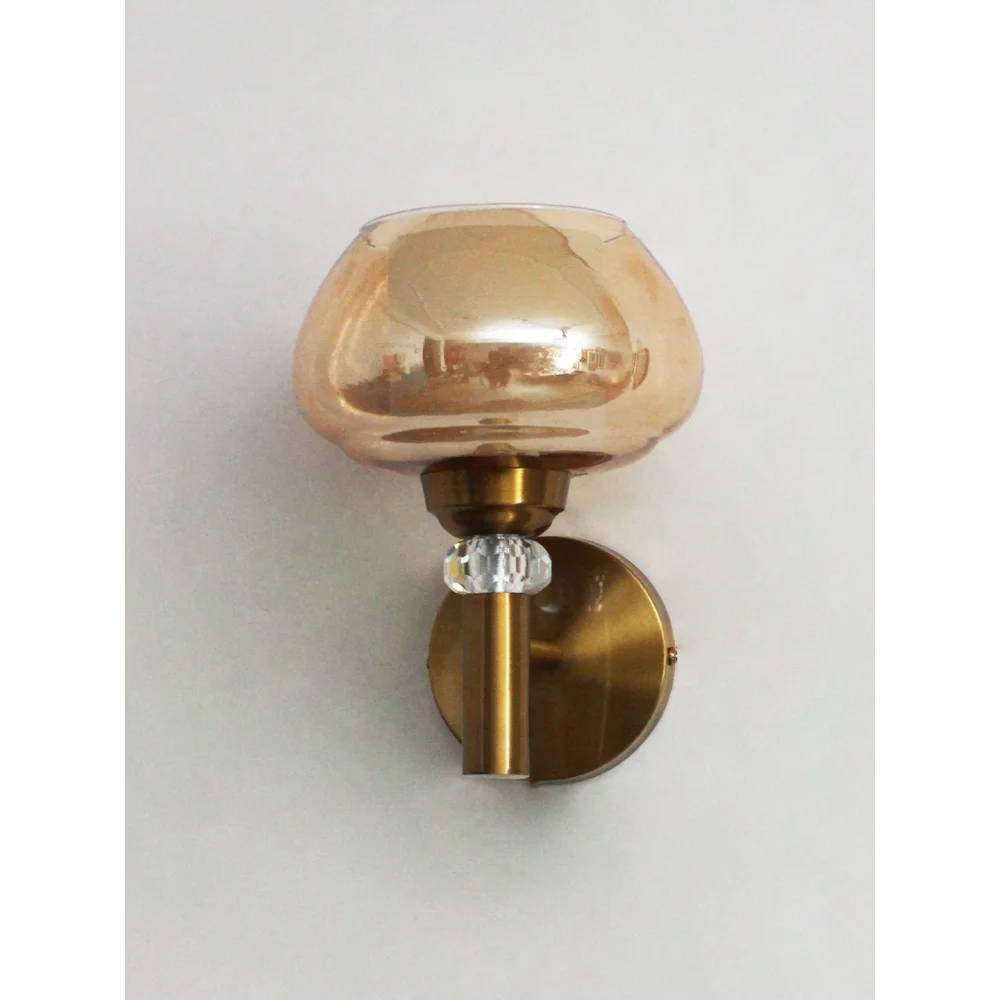Decorative Amber Bubble Glass Wall Light | SKE-140041-DBG