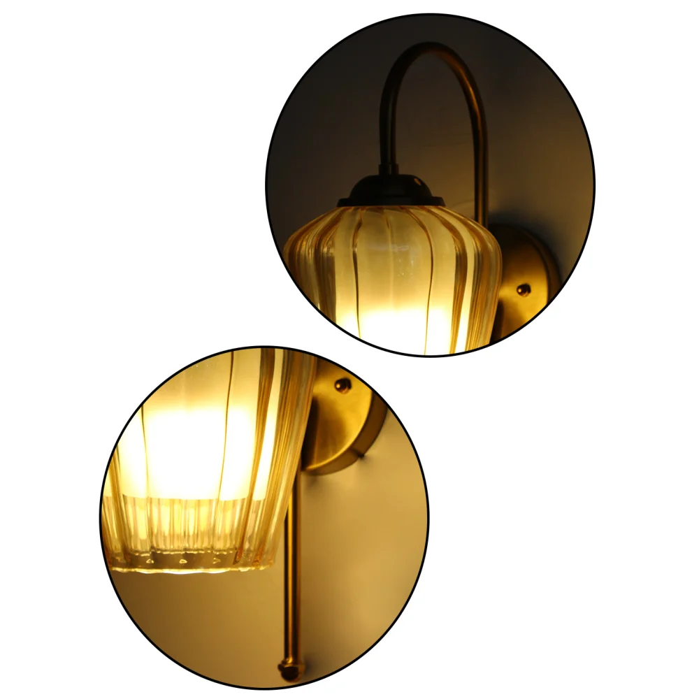 Antique Bend Gold Tulip Shape Wall Light | SKE-140012-ABGT