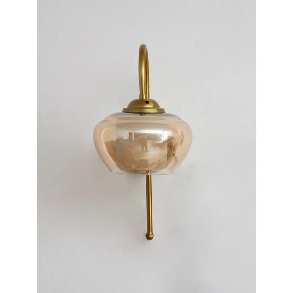 Antique Amber Stylish Curved Wall Light | SKE-140012-ASCS
