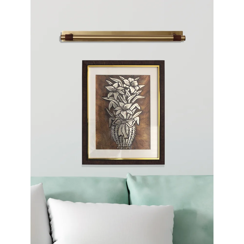 Classic Gold Finish Metal Picture Light | SKE-180008
