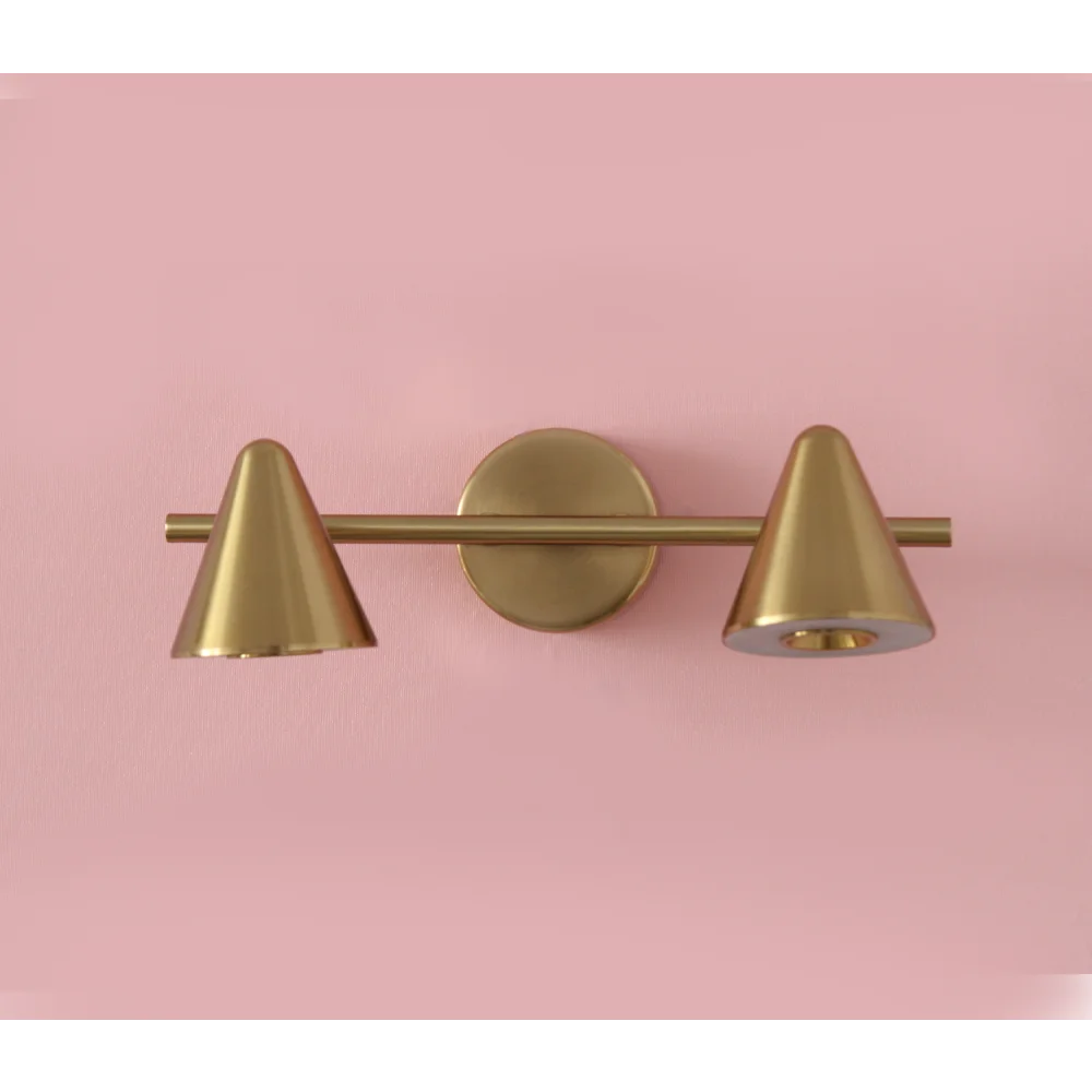 Picture Light – Cone Shape Gold Finish Wall Lights | SKE-180011