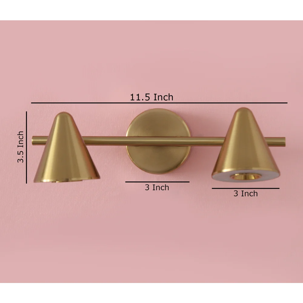 Picture Light – Cone Shape Gold Finish Wall Lights | SKE-180011