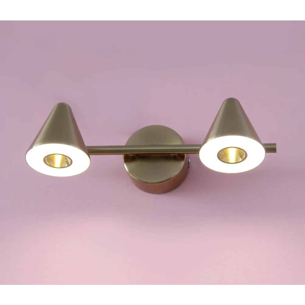 Picture Light – Cone Shape Gold Finish Wall Lights | SKE-180011