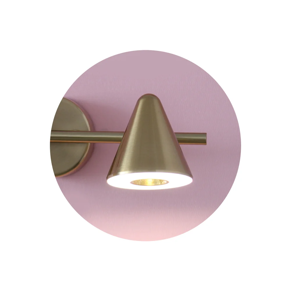 Picture Light – Cone Shape Gold Finish Wall Lights | SKE-180011