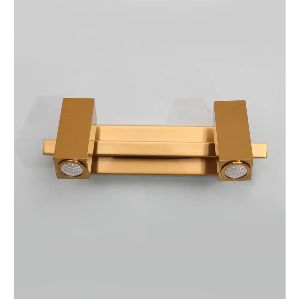 Modern Brass Finish Dual-Head LED Wall Mounted Picture Light | SKE-180013