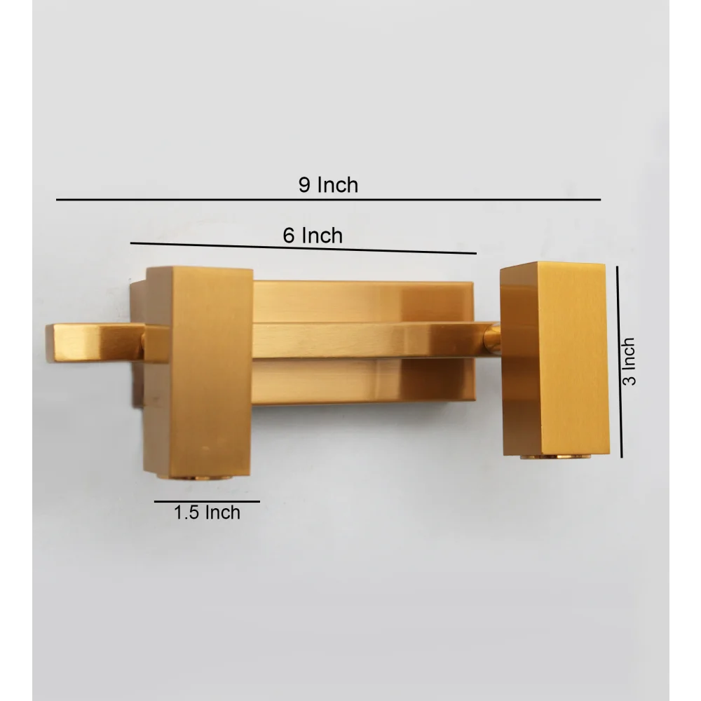 Modern Brass Finish Dual-Head LED Wall Mounted Picture Light | SKE-180013
