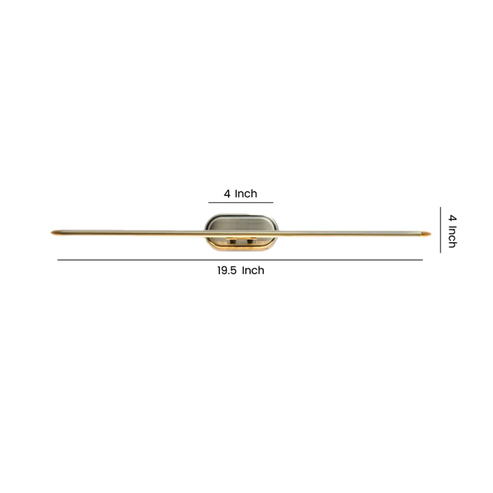 Antique Brass LED Picture Light for Wall – Adjustable Arm |  SKE-180014