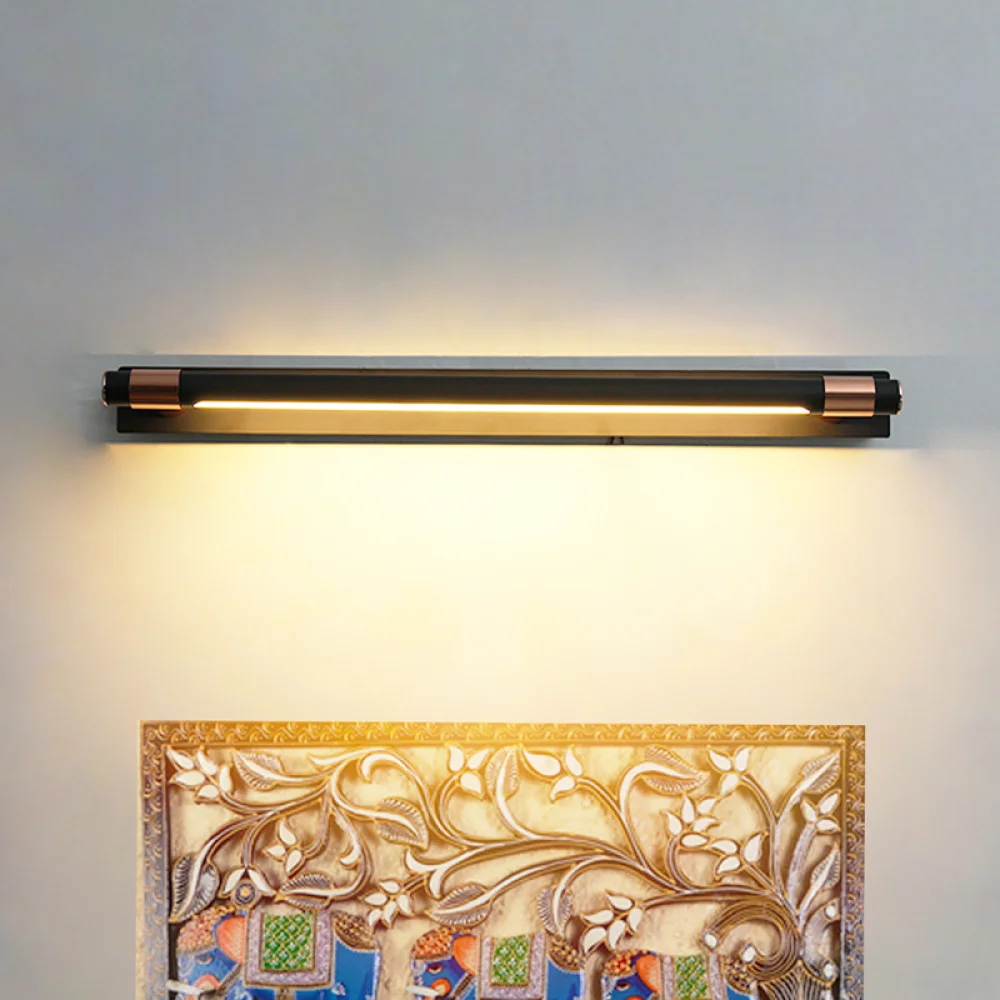 Matte Black Picture Light with 3 Lights | SKE-180008-Black