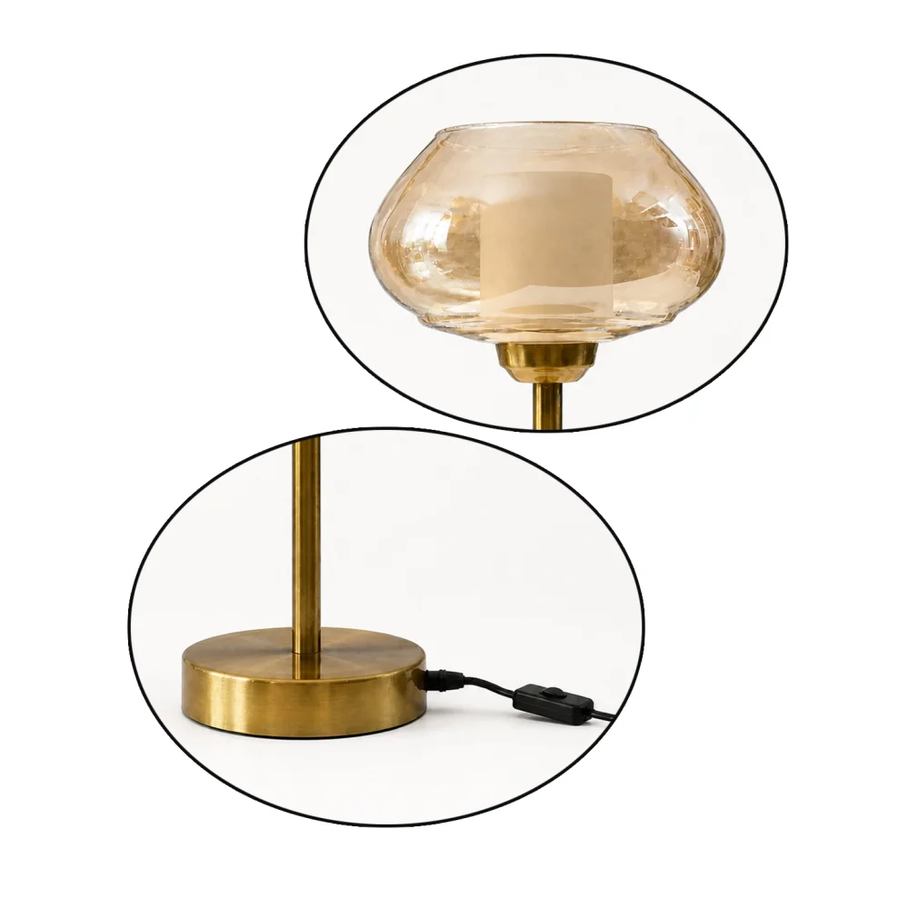 Amber Kachori Vintage Table Lamp | SKE-150009_AKVTL